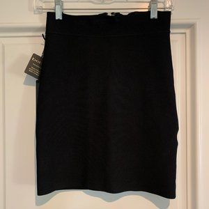bebe x NAVEN Black Bonage Skirt